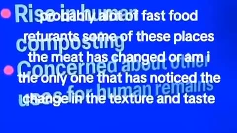 Most people are eating human meat and don’t even know it.