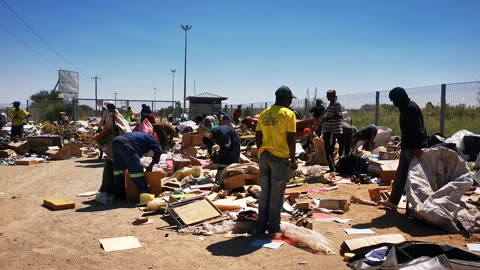 protest at landfill