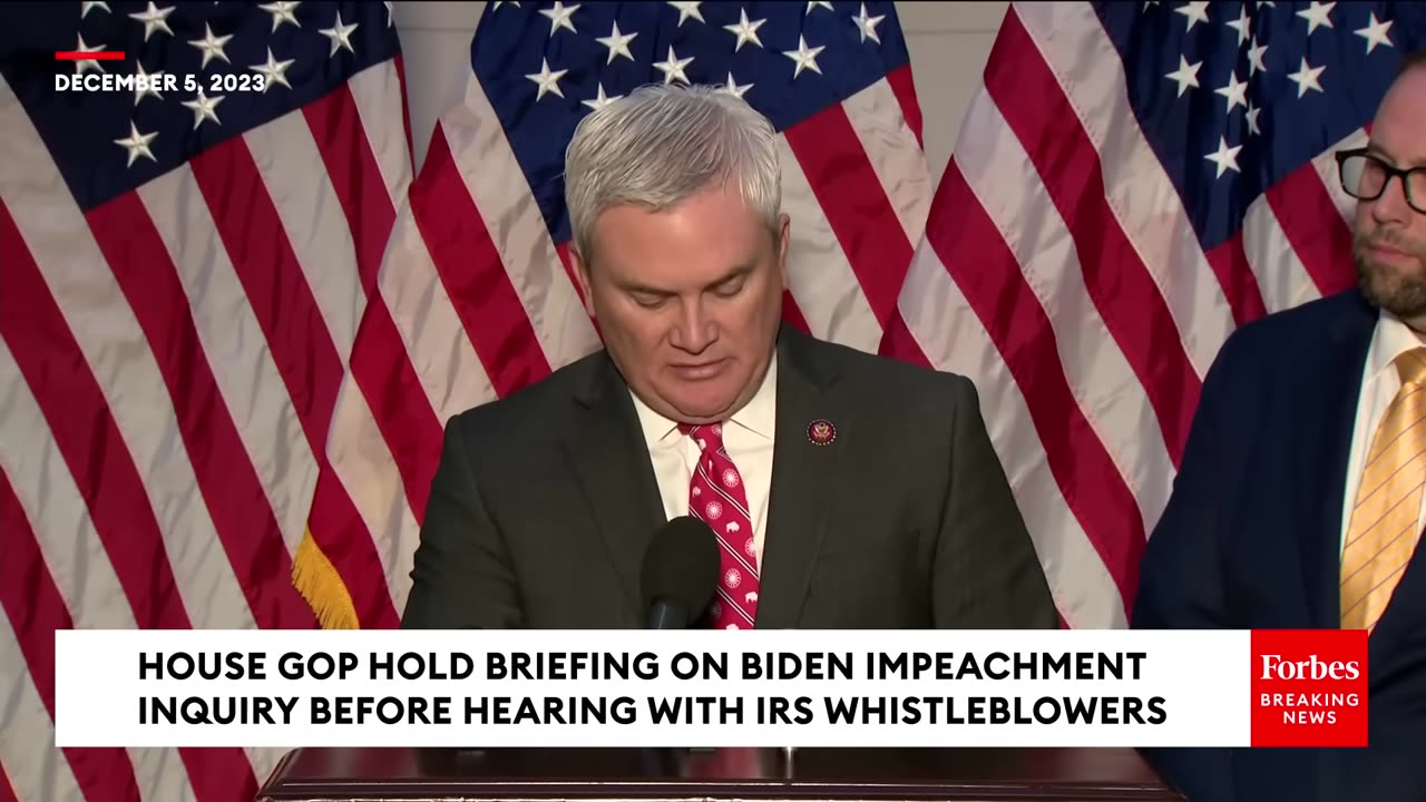 BREAKING- House GOP Hold Briefing On Biden Impeachment Inquiry Ahead Of IRS Whistleblowers Hearing