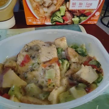 Eating Lean Cuisine Herb Roasted Chicken, Dbn, MI, 11/6/23