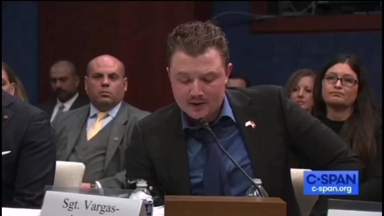 USMC Sgt. Tyler Vargas Andrews Testified At A Congressional Hearing.