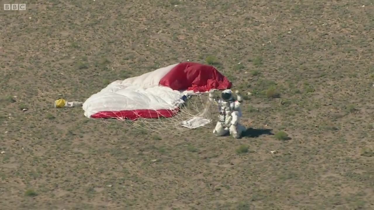 Jumping From Space! - Red Bull Space Dive - BBC