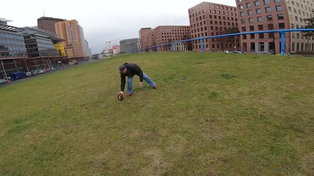 Super Bowl Parkour POV Chase - Parkour vs American Football