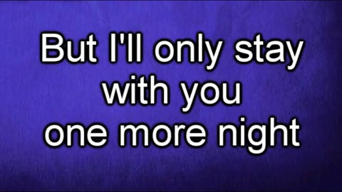 One Last Night - Maroon 5