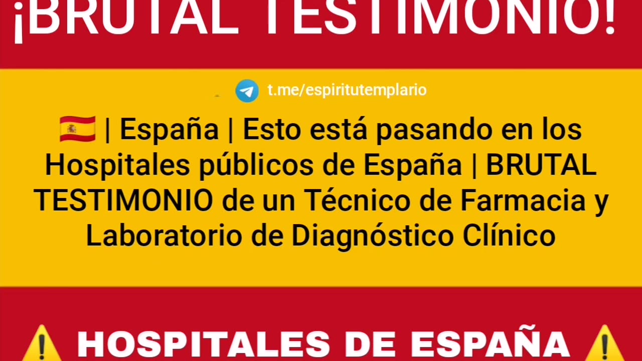 BRUTAL TESTIMONIO de un Técnico de Farmacia y Laboratorio de Diagnóstico Clínico