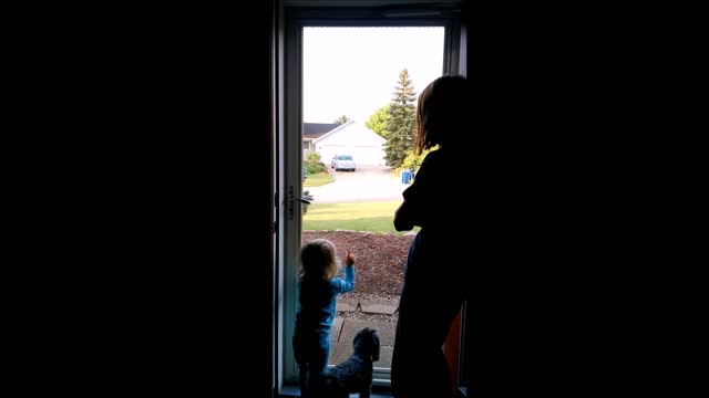 Toddler Reacts to Helicopter and Garbage Truck