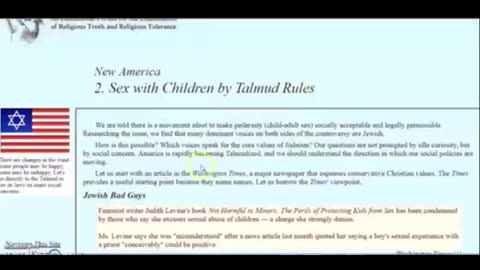 Pedophilia In The Jewish Talmud