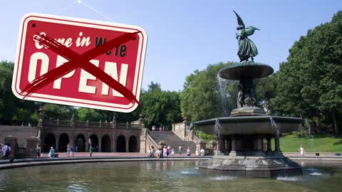 Ghost Town NYC – Central Park Freedom Rally at Bethesda Fountain