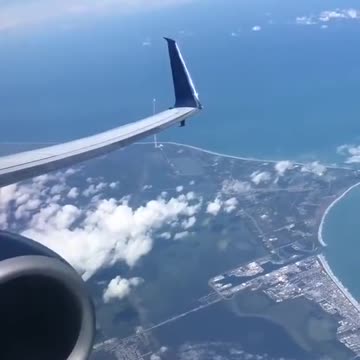 Ever wondered how a rocket launch looks like from a plane?