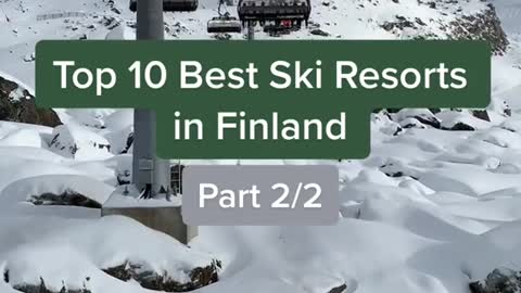 Finland has some good slopes!