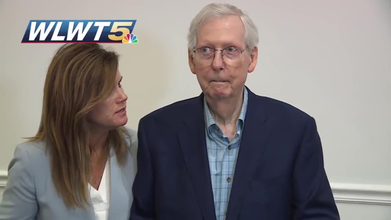 Mitch McConnell FREEZES In Scary Moment