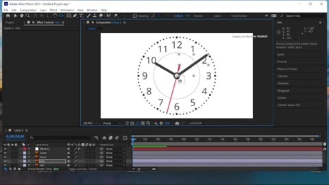 Adobe After Effects – Design Animated Clock