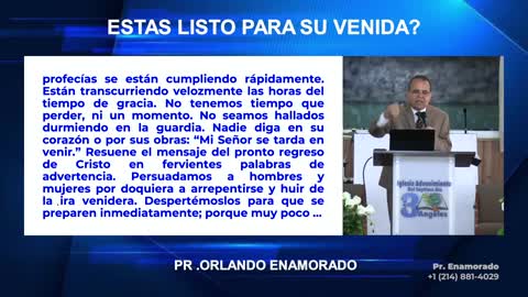 ¿Estás Listo Para Su Venida - Pr. Orlando Enamorado