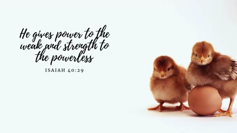 He gives power to the weak