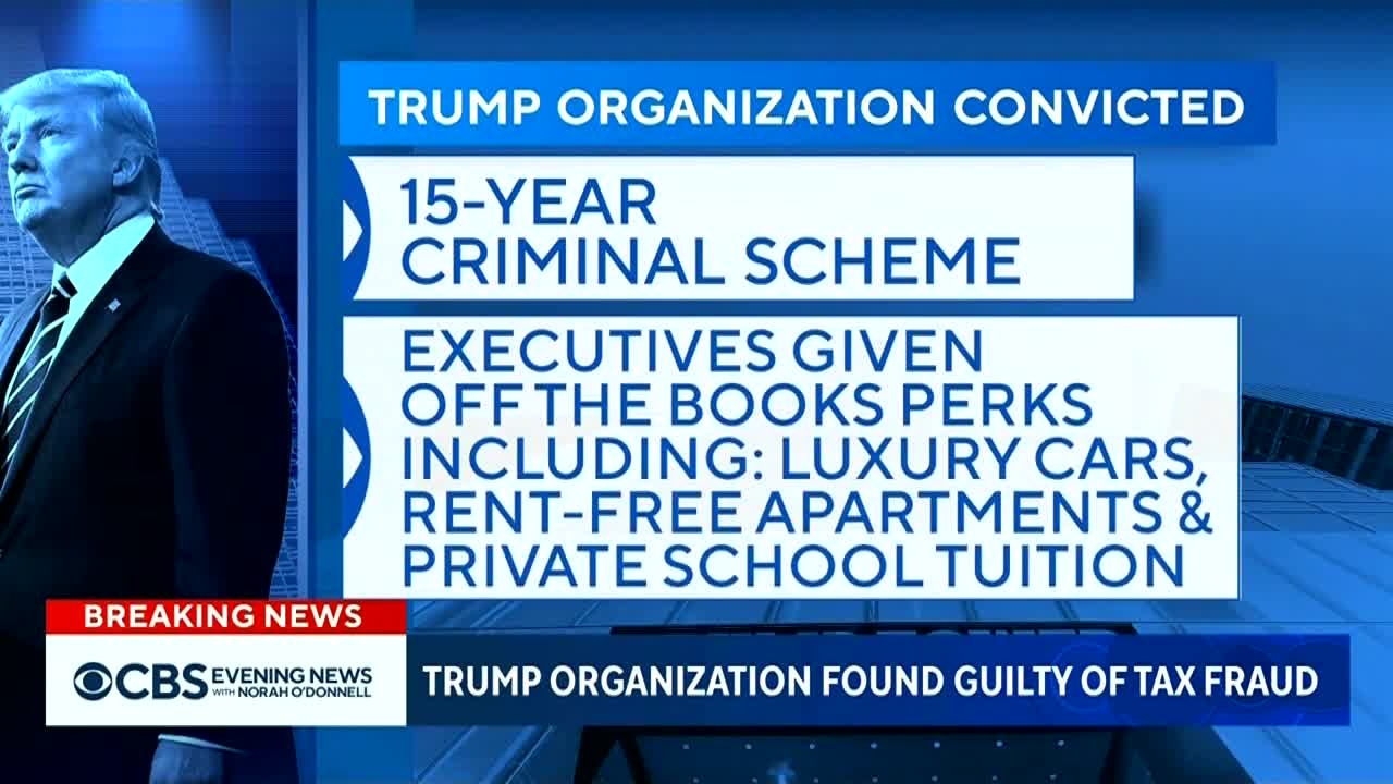 Trump Organization found guilty of tax fraud