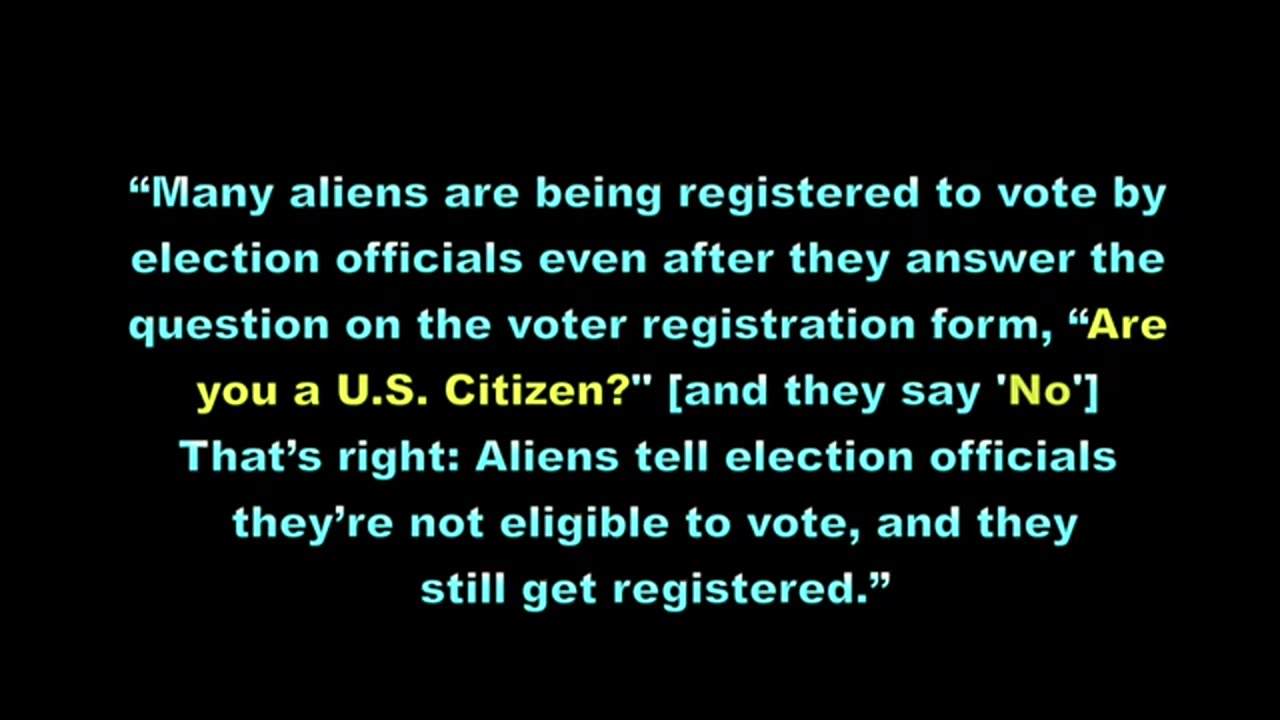 The Still Report - Illegals Are Registering To Vote !!!, 4426