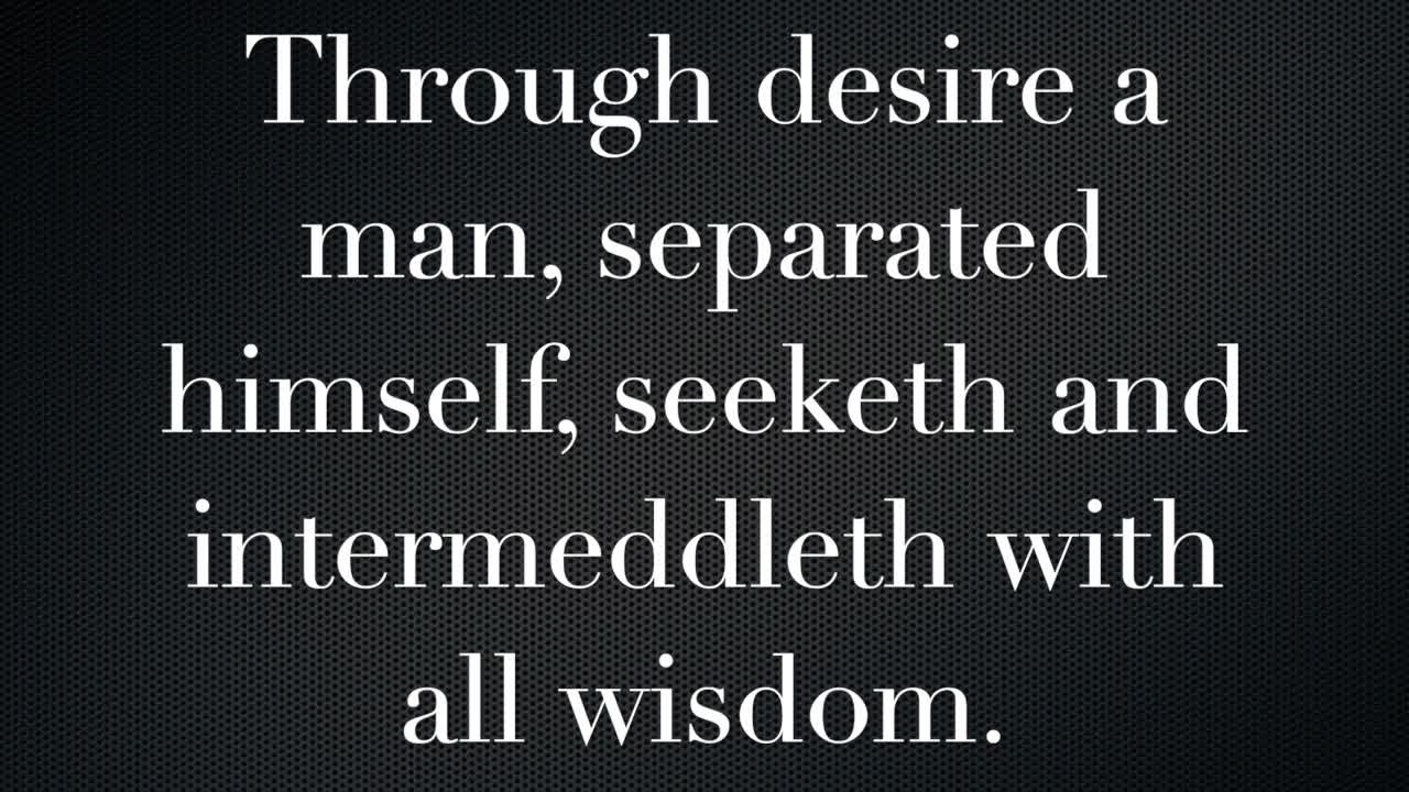 Proverbs 18