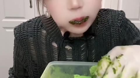 Best Greentea Powder Ice Eating Compilation