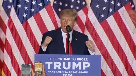 Former President Trump announces 2024 presidential bid. Final of speech.