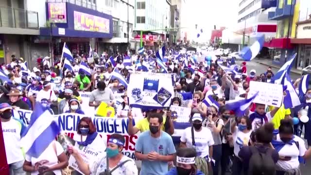 Nicaragua's Ortega casts vote in controversial elections