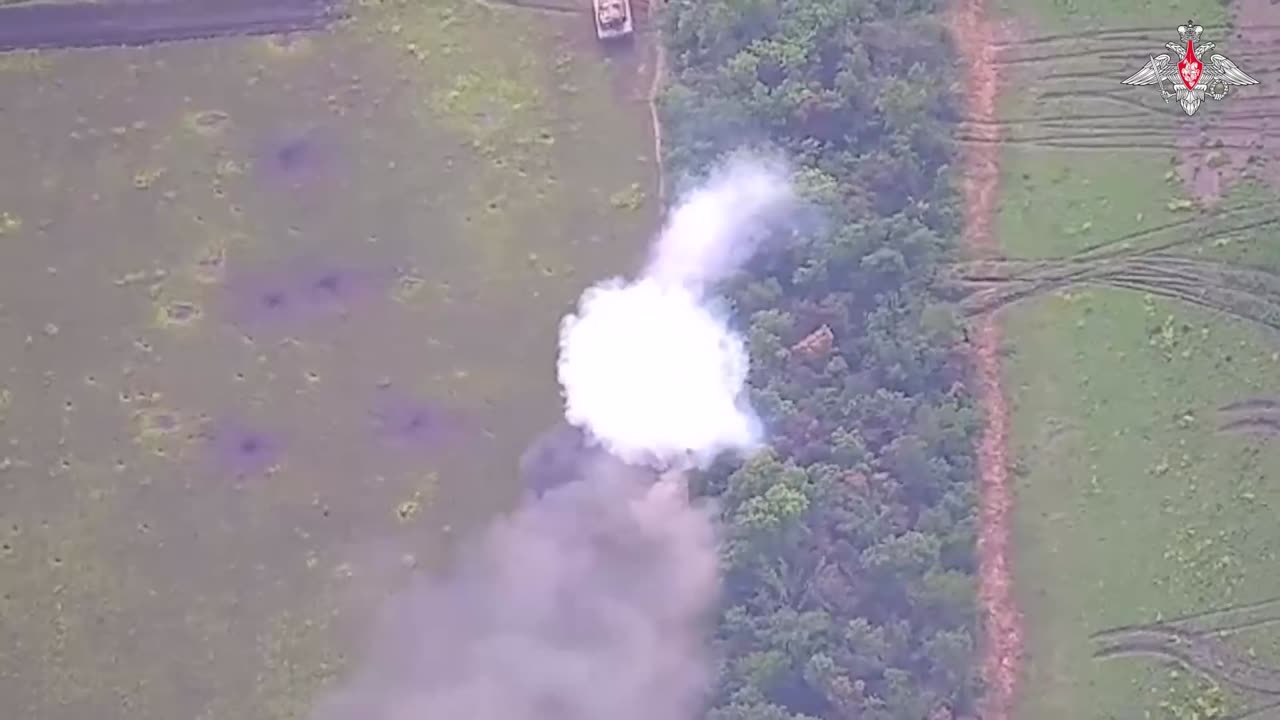 Moving images of what appear to be Leopard tanks