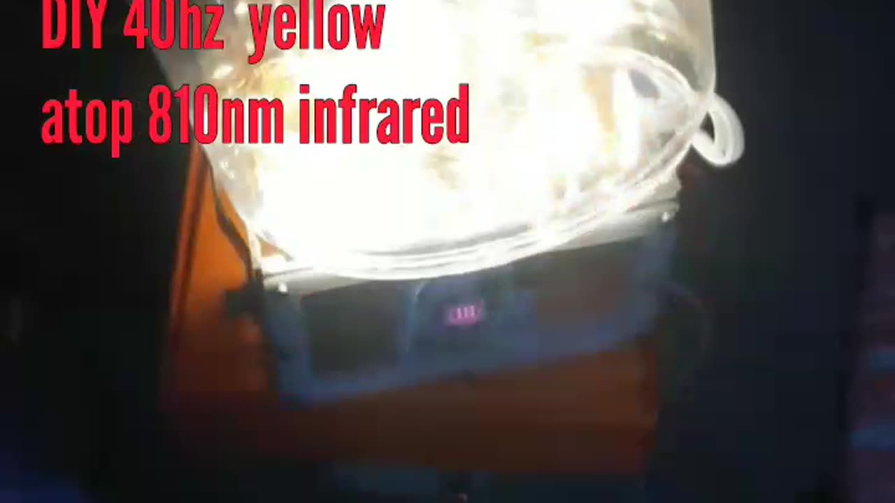 . DIY 40hz yellow atop 810nm infrared homemade anti aging light