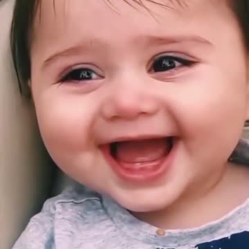 beautiful baby laughing very cute