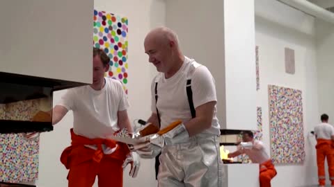 Why Damien Hirst burned his artwork