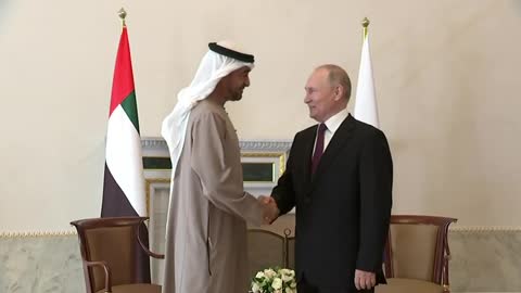 Vladimir Putin met with UAE President Mohammed Al Nahyan in St. Petersburg — Kremlin