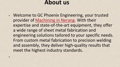 Get The Best Machining in Nerang.