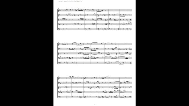 J.S. Bach - Well-Tempered Clavier: Part 2 - Fugue 05 (Double Reed Quintet)