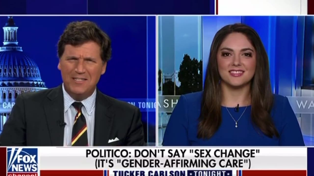 Tucker Carlson and Amber Athey mock Politico over its absurd list of banned words.