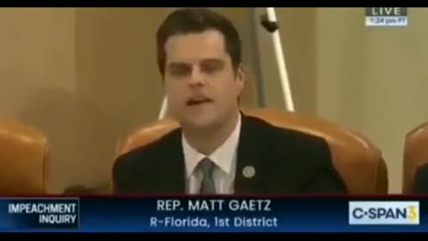 CONGRESSMAN MATT GAETZ COMPARES CONGRESS TO GADDAFI & OUTCOME