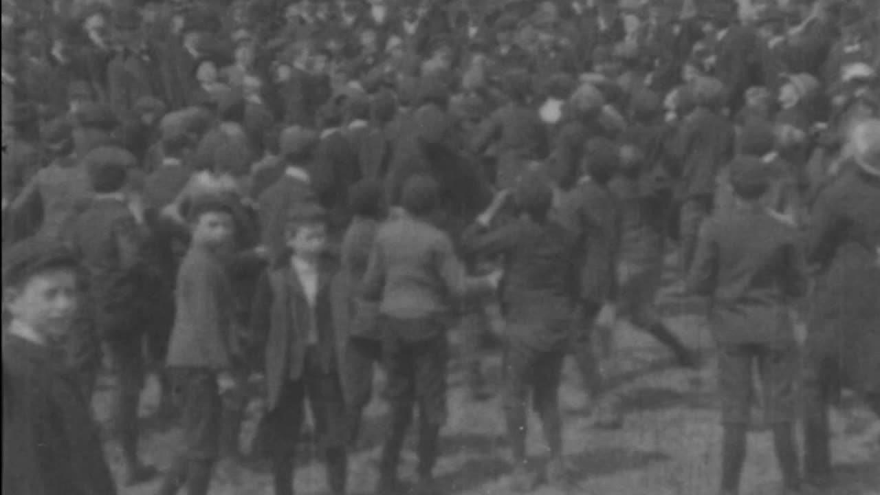 Egg Rolling At The White House (1902 Original Black & White Film)