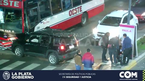 Argentine woman narrowly escapes two-car crash