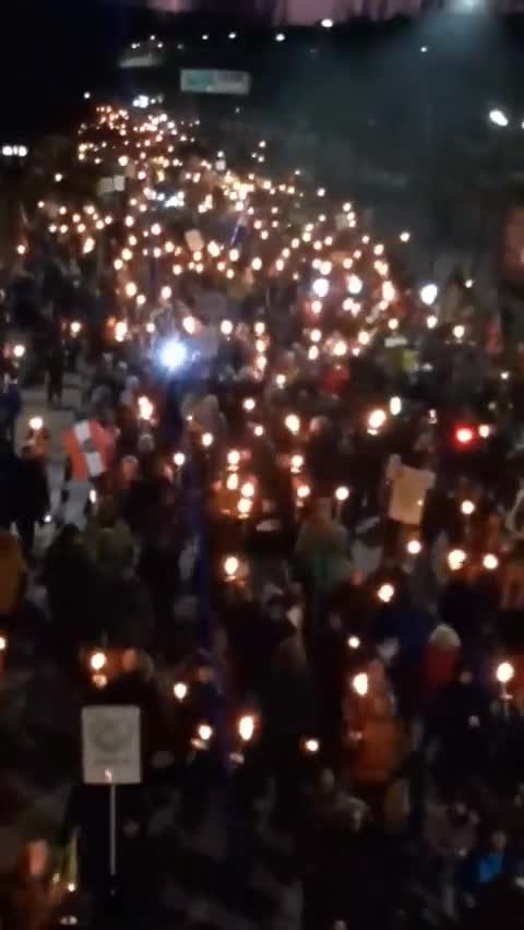 Austrians hit the streets tonight against "Covid Tyranny"