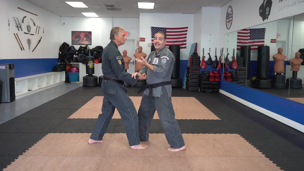 Correcting common errors executing the American Kenpo technique Raining Claw