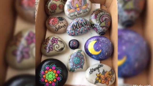 Diy 100+ new and beautiful pebble painting art and craft