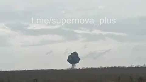 🔥The downing of a rashist attack aircraft by Ukrainian forces.