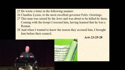 41 - Paul's Trial & Testimony Before Governor Felix (Acts 24)