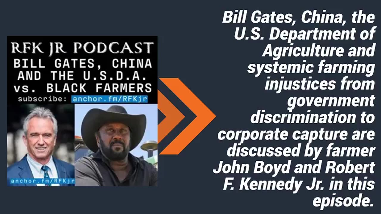 Bill Gates, China and USDA Vs Black Farmers RFK Jr Podcast