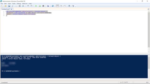 Get Only Enabled Local Administrators with PowerShell