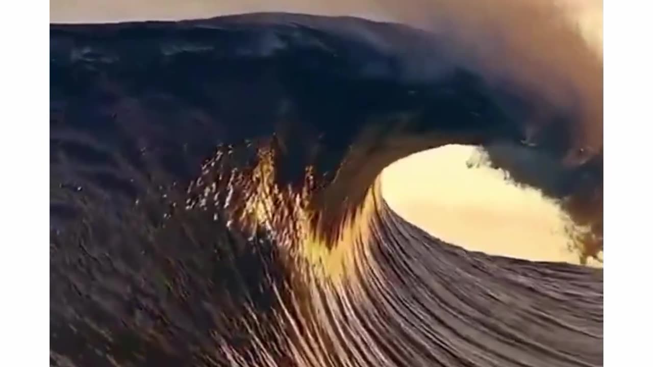 Huge wave touches the bottom of a cloud #wow