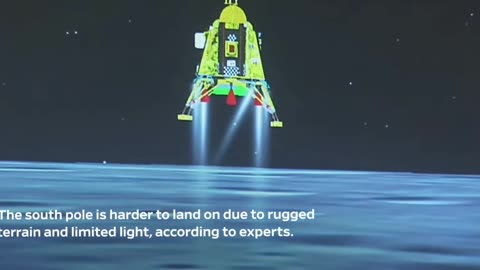 Watch india become first ever country to land on moon south pole