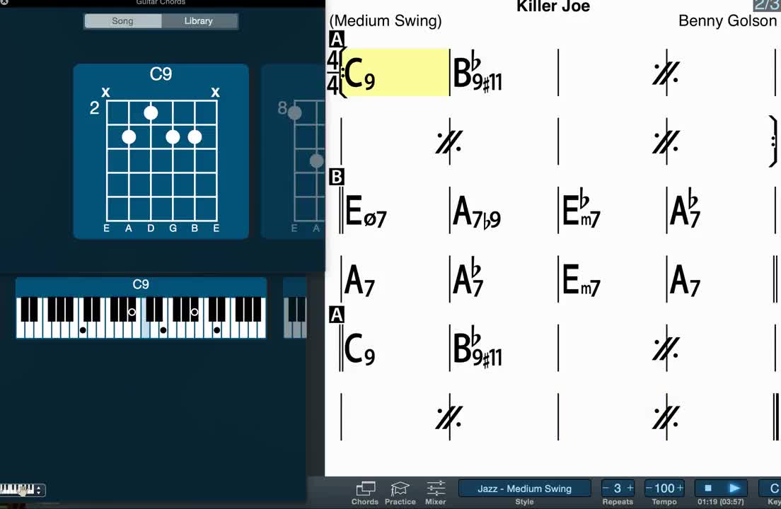 Killer Joe - iReal Pro - Jazz Tutorial