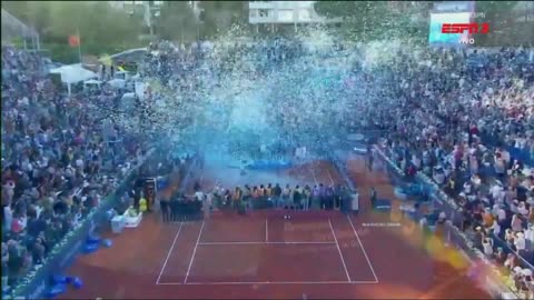 Premiação ATP de Barcelona 2022 com duas músicas Queen/Freddie, Barcelona e We are the champions