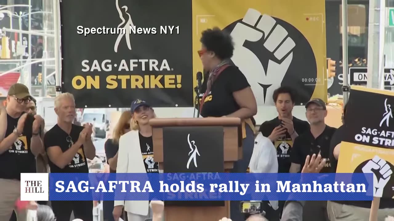 WATCH Now: Actors Rally In Times Square, 'Let's FIGHT The Good Fight'