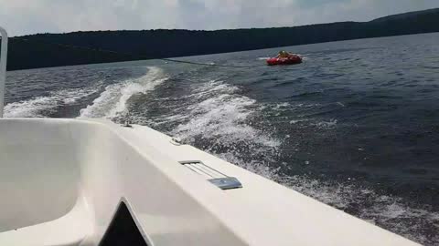 Wipeout on livingstone lake ontario