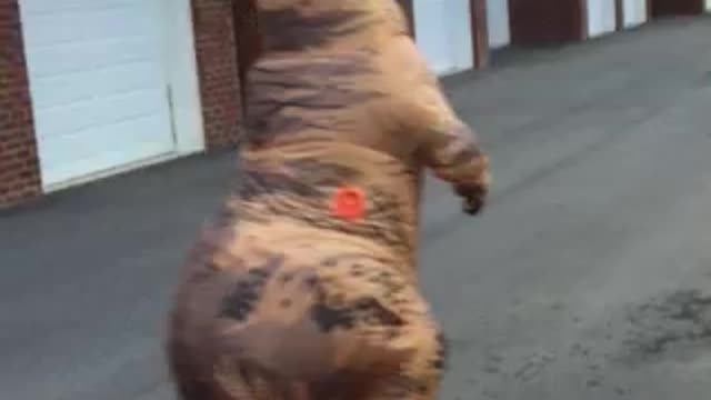 T-Rex on a Future Foot (Hover-board)