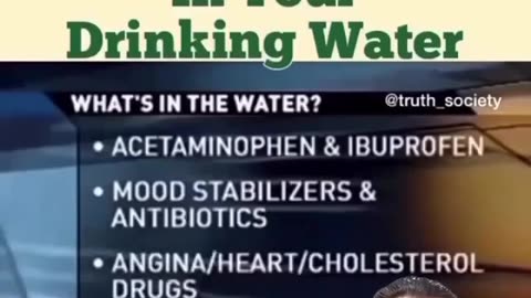 Are there drugs in drinking water?